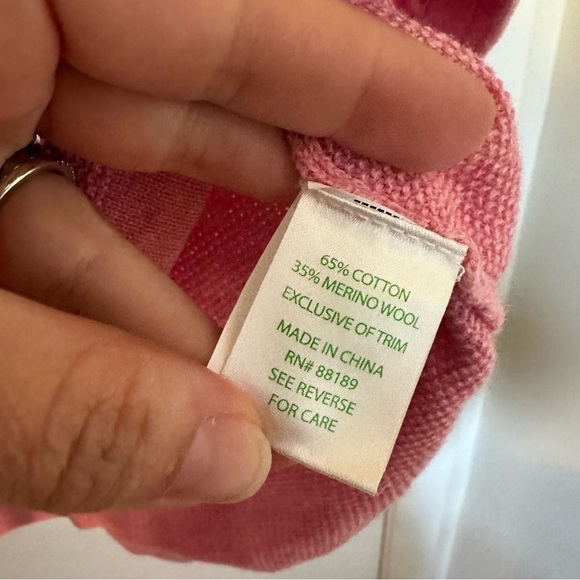 Lilly Pulitzer Merino Wool Tie Waist Tunic Sweater - Picture 6 of 6